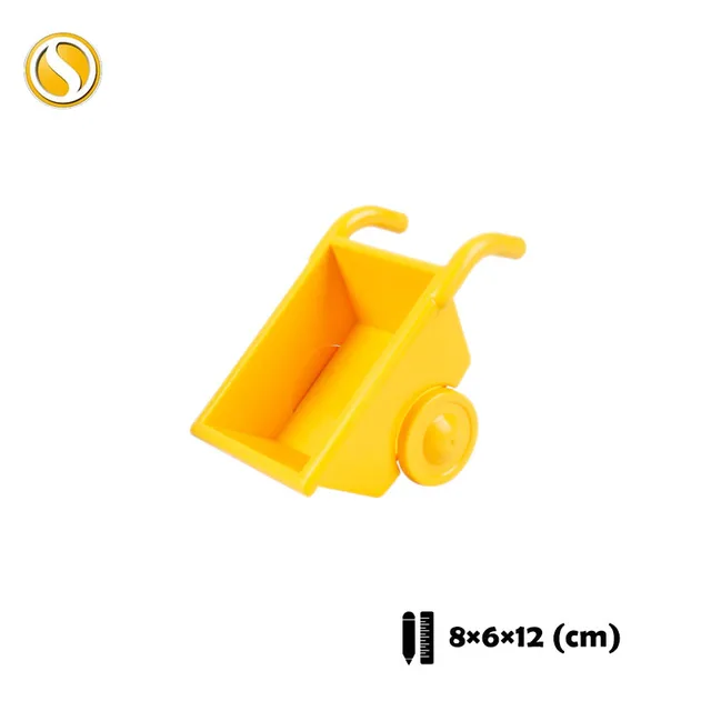 Trailer Car model Airplane Big Building Blocks Vehicle Accessory Compatible Classic Assemble Bricks Children DIY Toys Girl Gift CHE002-huang