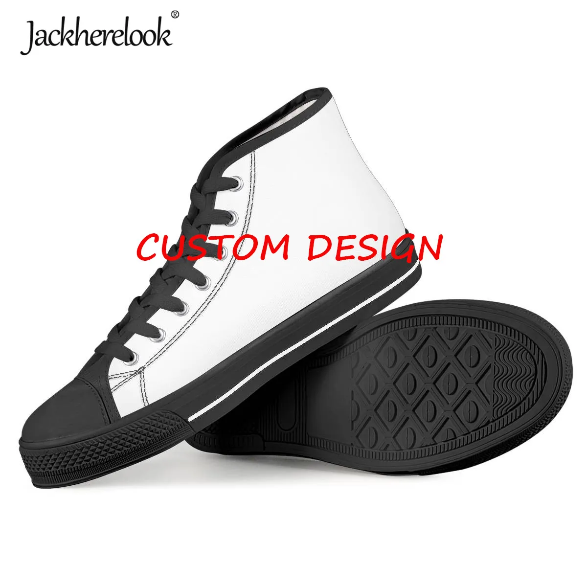 Custom Z38A Jackherelook/Новинка года; парусиновая обувь для мальчиков и девочек; уличные кроссовки; модная Вулканизированная обувь; крутая обувь для бега с музыкальными нотами; высокие кроссовки - Цвет: Custom Z38A