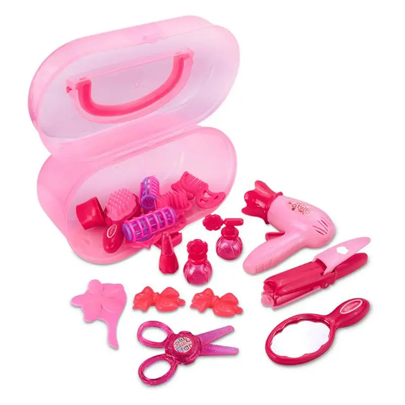  Modern New Classic Girls Storage Box Toy Vanity Beauty Cosmetic Bag Carry Case Hair Tools Toy Make 