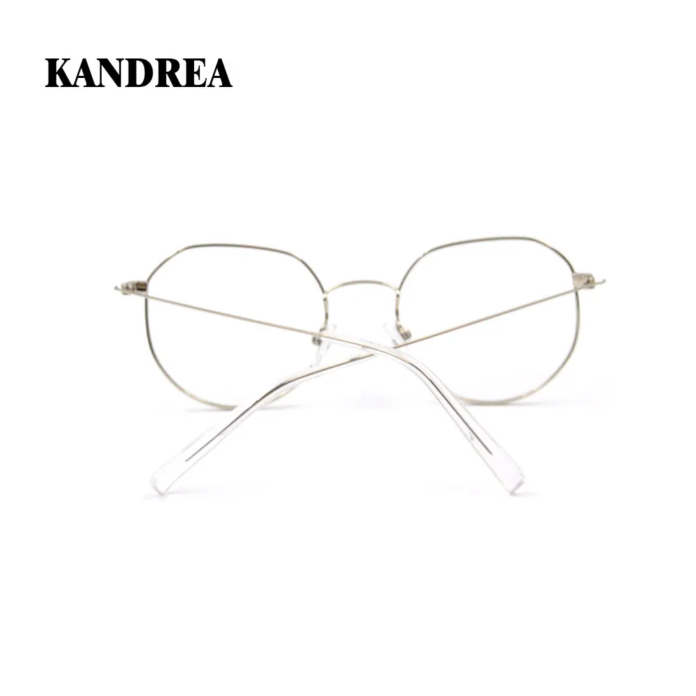 KANDREA, кошачий глаз, женские очки, оправа, круглая, нержавеющая сталь, оптические очки по рецепту, супер светильник, очки, мужские очки