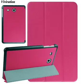 

Capa Smart Stand Netbook Cover For Samsung Galaxy Tab E 9.6 SM-T561 SM-T560 T560 T561 High Quality Flexible Tablet PC Case Pouch