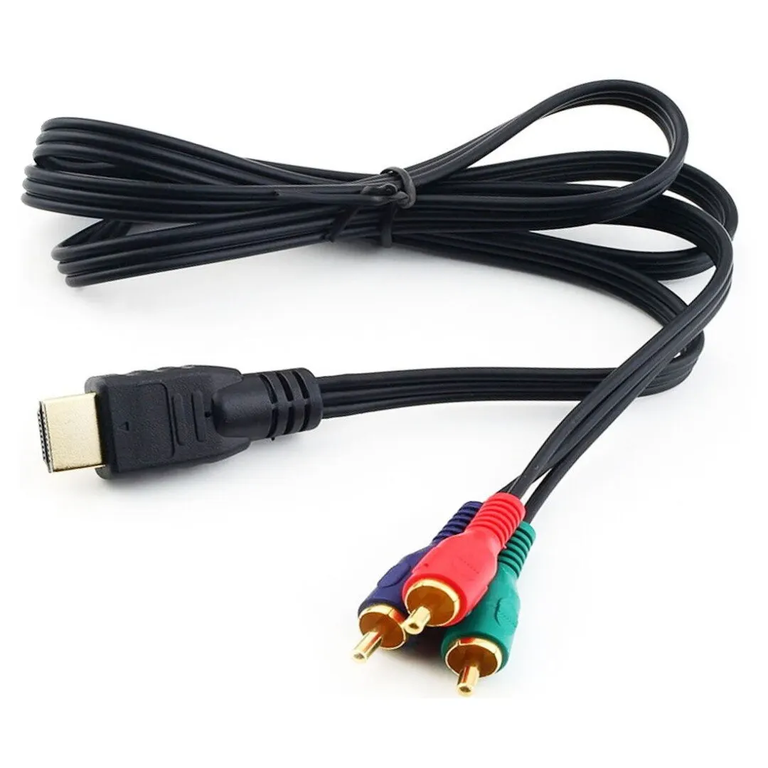 3 RCA AV патч корд адаптер для HD TV VGA HDMI к кабель Видео Аудио компонент