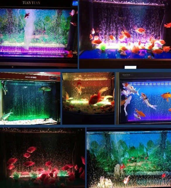 Golven bereiken Beweren Led Air Bubble Curtain Submersible Light Bar Rgb Smd For Fish Tank Aquarium  Oxygenation Lamp Eu Us Plug Fish Tank Light Underwat - Lightings -  AliExpress