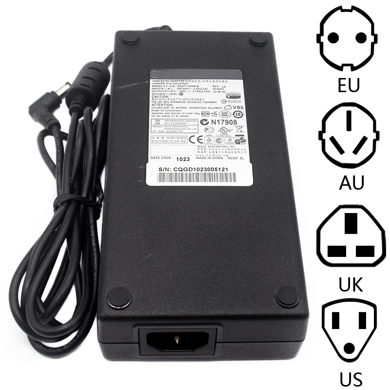 

For Juniper SRX220 Services Gateway SRX220H2-POE AC Power Adapter 54V - Used