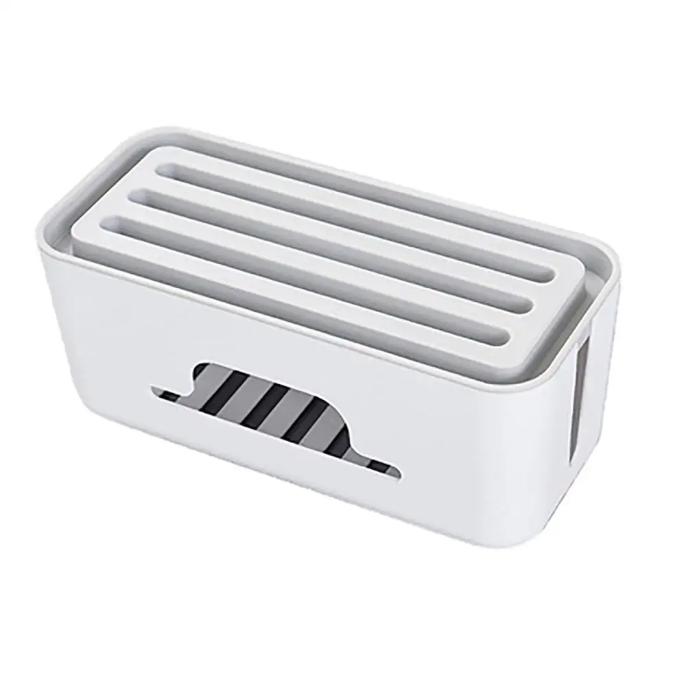 Маршрутизатор коробка для хранения вставной платы шнур питания отделочная коробка Бытовая вилка розетка зарядное устройство Скрытая коробка - Цвет: Белый