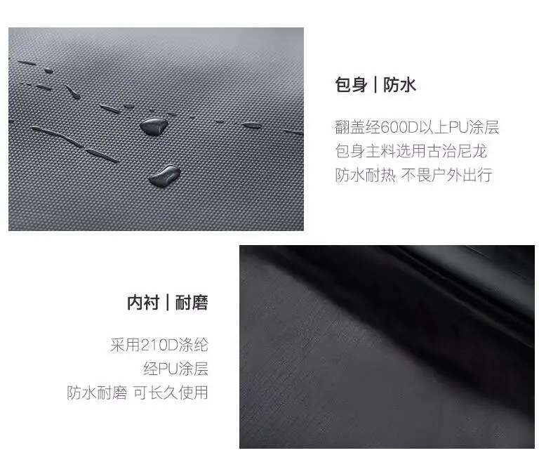 Xiaomi Mijia Youpin Мужская водонепроницаемая сумка через плечо стильный и простой 10L рюкзак