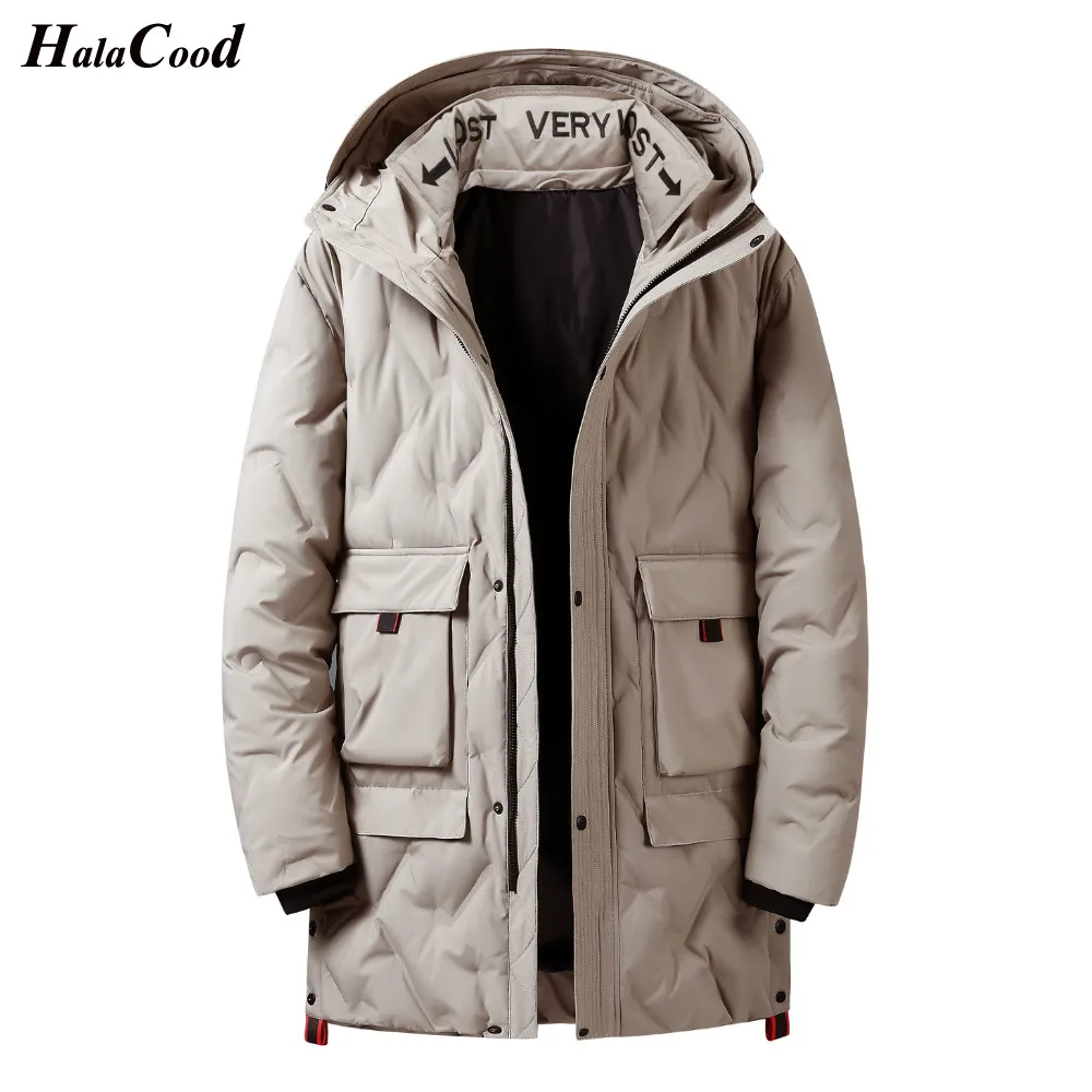 

Hot Sell Brand New Men's Long Down Jacket Plus Size 4XL Thick Warm Casual Duck Down Clothing Winter Snow Coats Down Winter Parka