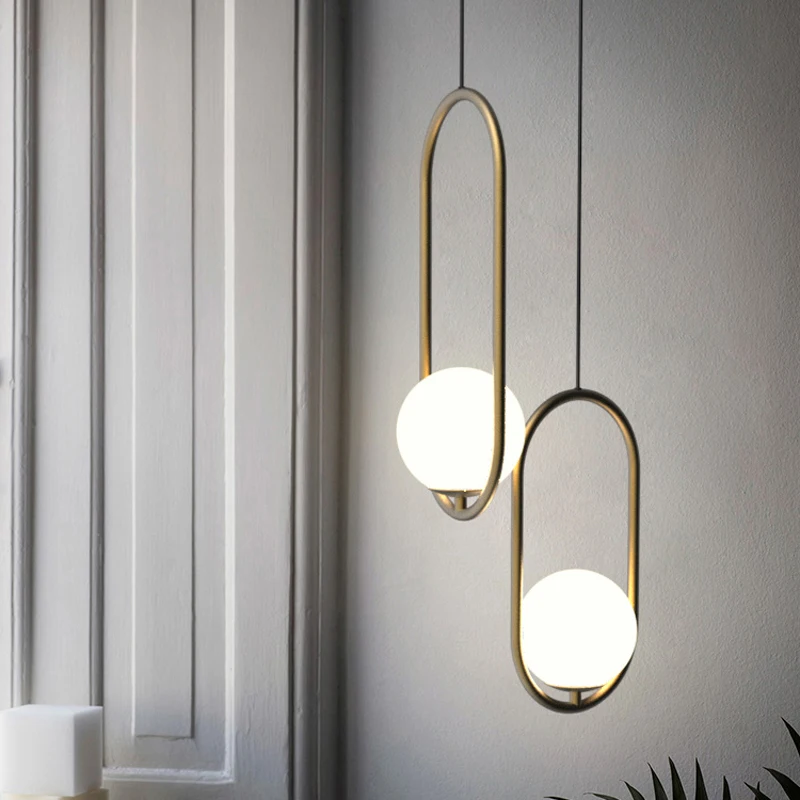 

Nordic Modern Simple Creative Designer Pendant Lights Art Loft Dining Room Coffee Shop Hanging Lights Bar Bedside Pendant Lamp