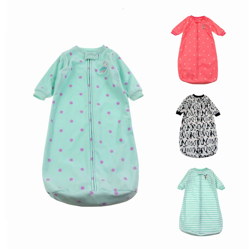 Милый спальный мешок для малышей; спальный мешок для новорожденных; флисовая одежда для младенцев; стильные спальные мешки; комбинезон с рукавами
