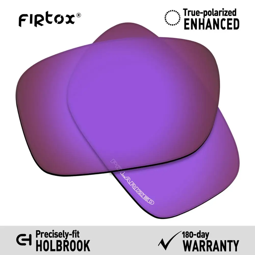 Firtox Anti-Seawater Polarized Lenses Replacement for-Oakley Holbrook OO9102 Sunglasses (Lens Only) - Purple Mirror | Аксессуары для