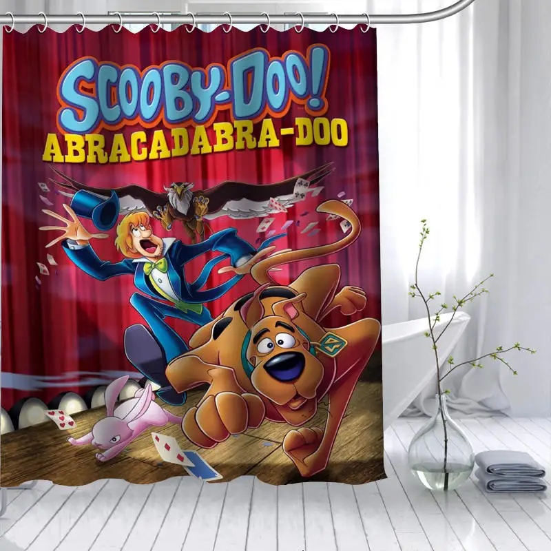 Новое поступление Scooby Doo Dog занавеска из полиэстеровой ткани высокой четкости Печать Водонепроницаемая занавеска для ванной 12 крюк занавес для ванной - Цвет: 5