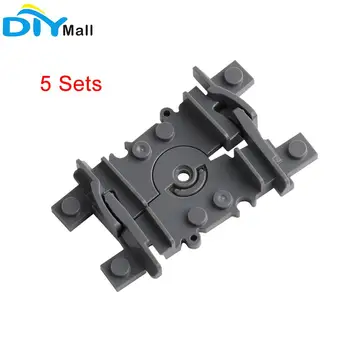 

5 Sets Bend General Track Technic Train Building Blocks Toys for Legoeds EV3 power machine set