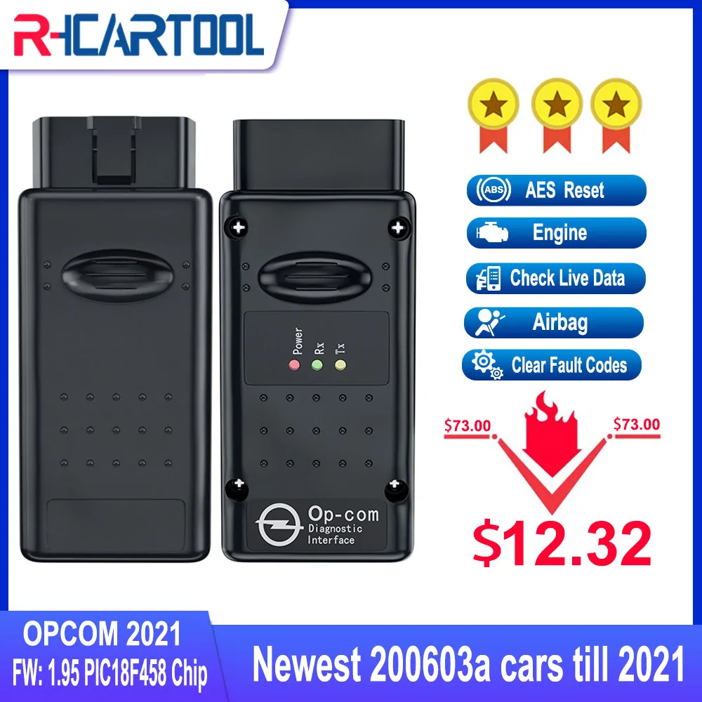 Profession Car-Diagnostic-Scanner Opel Pic18f458 170823c FTDI Opcom V1.99 Ft232rq-Chip