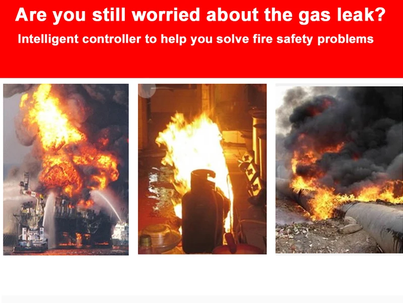 válvula de fechamento de manipulador alarme de desligamento gás de tubulação de água dispositivo de segurança