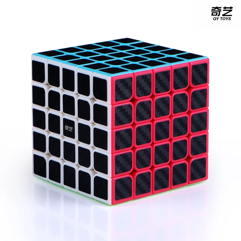 Новинка, 6 шт., QiYi, Магический кубик из углеродного волокна, 2x2x2, 3x3x3, 4x4x4, 5x5x5, набор из плюща и пирамиды, высокоскоростные Кубики-головоломки, развивающие игрушки
