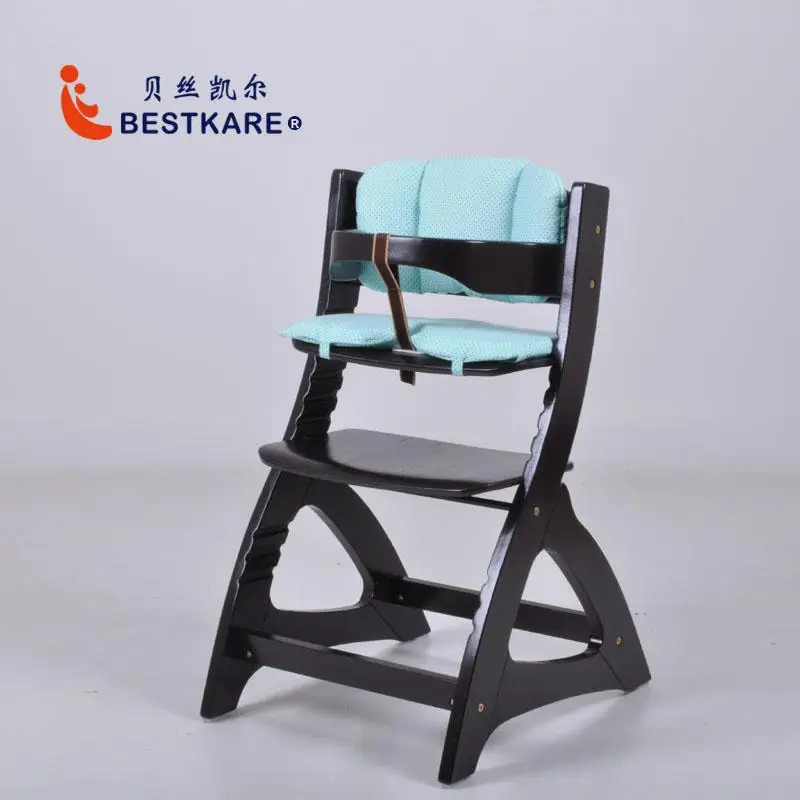 Экологически чистое детское обеденное кресло, детское кресло, детское кресло с регулируемой высотой - Цвет: black3