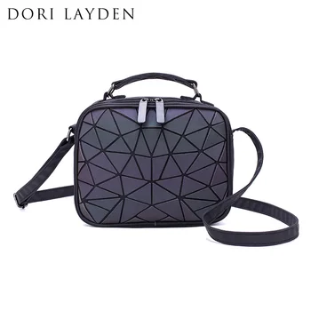

DORI LAYDEN Luminous Women Handbags Geometric Purse Night Glow Shoulder Bag Crossbody Wallet Clutch Totes Female Bags