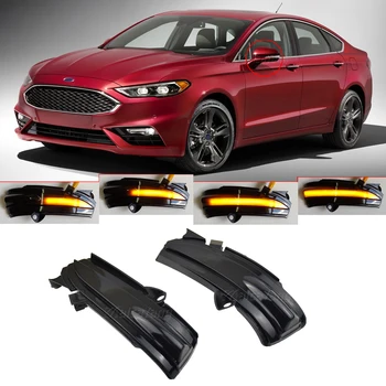 

Flasher Side Rearview Mirror LED Turn Signal Light For Ford Fusion Mondeo 4th Gen. 2014 2015 2016 2017 2018 Dynamic Blinker