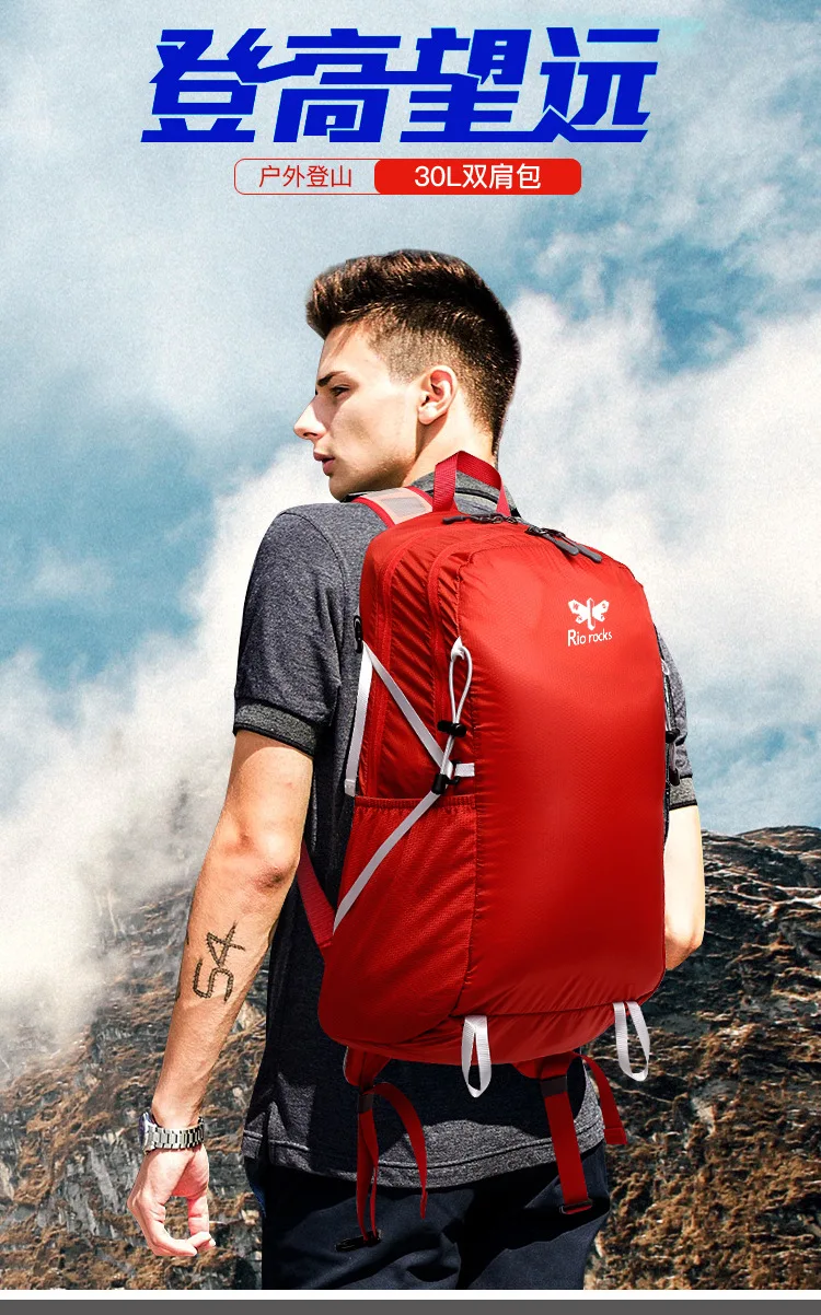 New Style Outdoor Mountaineering Bag Camping Backpack Profession Sports Bag Large Capacity Hiking Backpack Multi-functional Trav