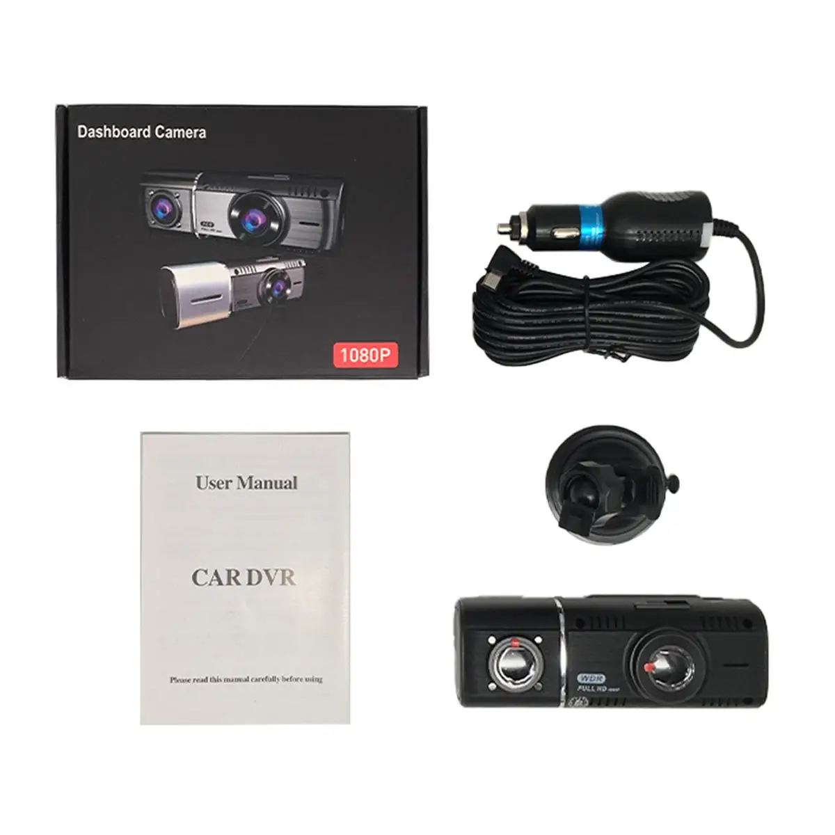 DVR Авто Регистратор 1080P ночного видения для транспорта, с двумя объективами Автомобильный видеорегистратор камера видео регистратор Встроенный микрофон сенсорная видеорегистратор