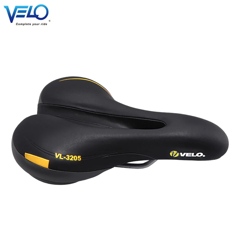 Velo-3205 велосипедное седло MTB седло широкий Комфорт Мягкая Подушка Велосипедное Сиденье для мужчин мягкое седло для велосипеда Pu кожаное велосипедное седло