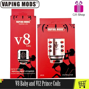 

V8 Baby Coil V12 Prince Coils Vape Coils For V8 Baby T8 M2 Core V12 Prince T10 Mesh Cord Vaporizer Coils