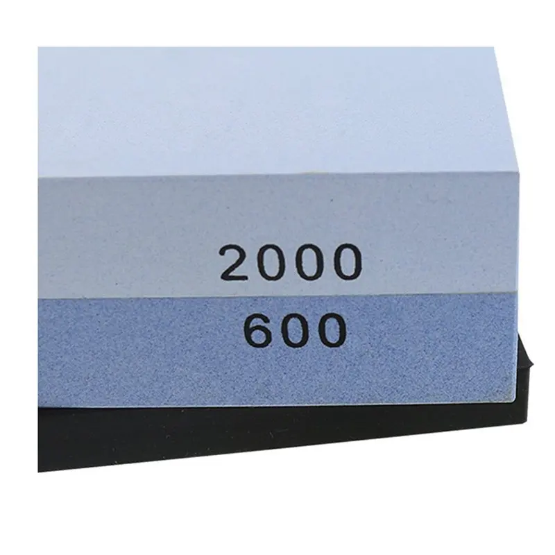 ELEG-600/2000 Грит Комбинации корунд ножей, точильный камень, Ножи точильный камень 2-сторонняя точилка для ножей с нескользящее Силиконовое основание