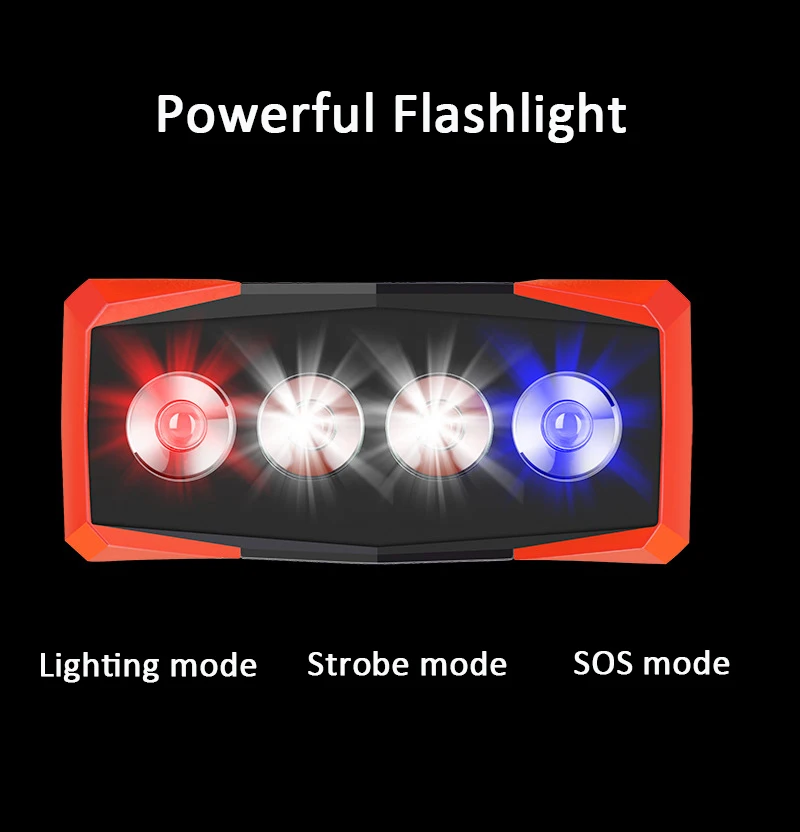  Car Jump Starter Emergency Start-up Charger External Battery 20000mAh 4 USB Power Bank for iPhone S