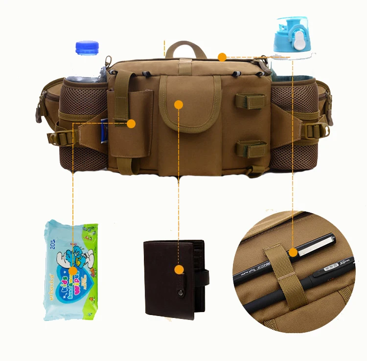 Универсальный 3 P военный Дафлкот поясные сумки Молл Штурмовой Рюкзак поясная сумка дорожная сумка