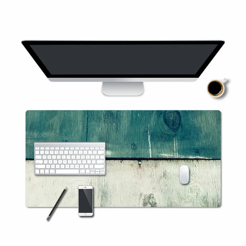 

High Quality Waterproof and Sweatproof Retro Mouse Pad Portable Large Gaming Mousepad PU Leather Desk Pad 80x40/60x30cm