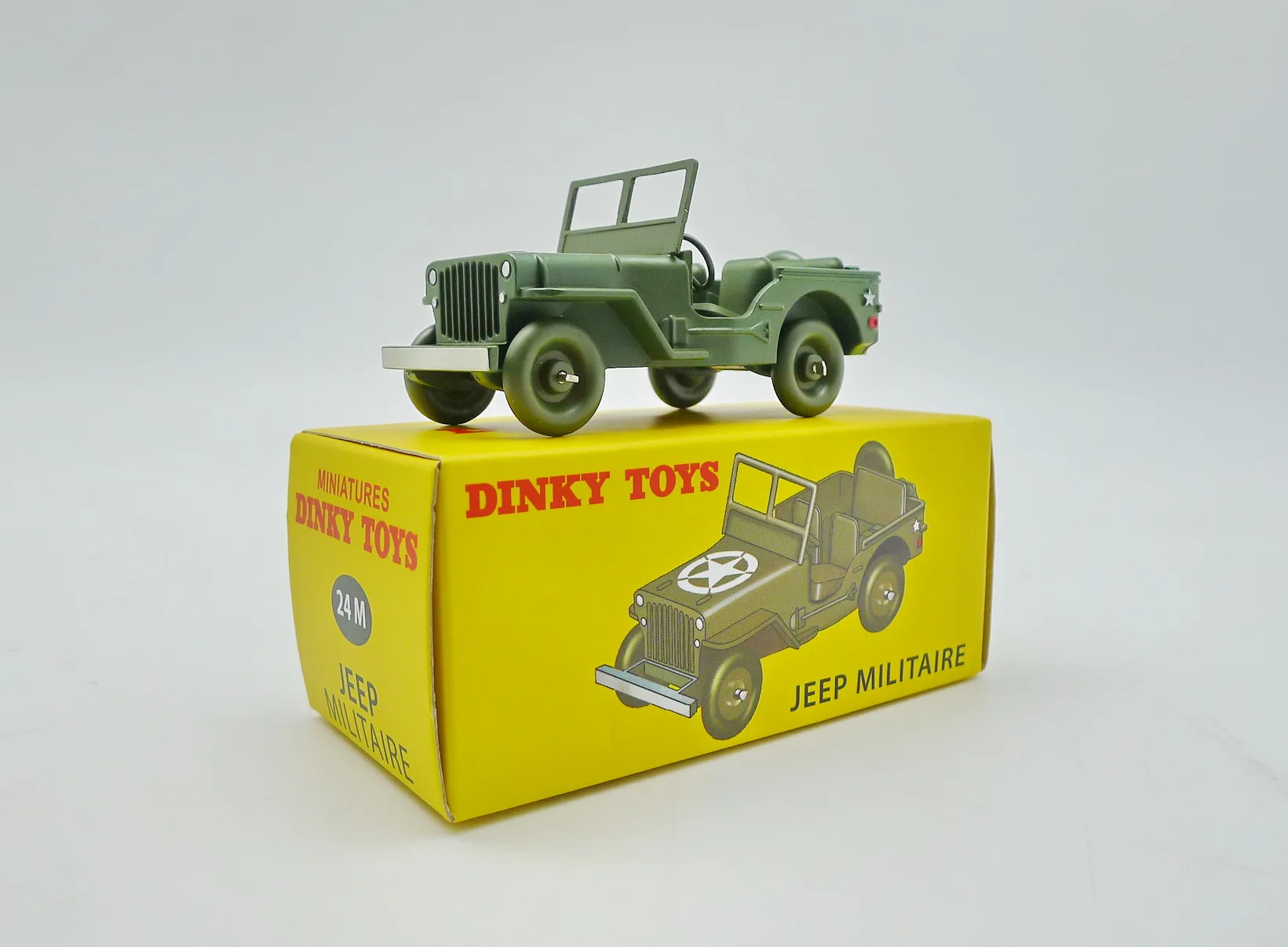 Atlas Dinky Toys 24 M J EEP Willys Военная 1:43 литая под давлением модель автомобиля