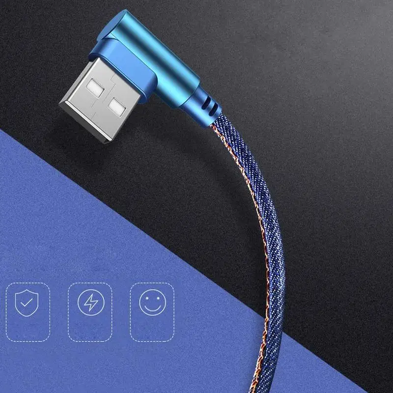 Высококачественный 1/2 м тип-c 90 градусов под прямым углом USB C медный сердечник синхронизации данных 3,1 Android практичный для типа кабельного зарядного устройства Q2Q8