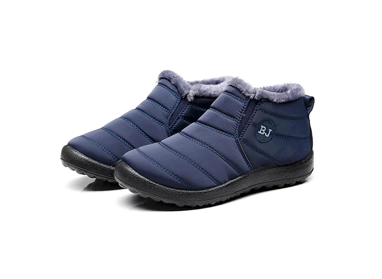 Plus Size Men Boots Fashion Winter Boots For Men Fur Winter Snow Boots Plush Fashion Mans Footwear Warm Waterproof Men Shoes