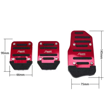 

3Pcs/Set Car Universal Foot Pedals Car Clutch Treadle Safe For Driving
