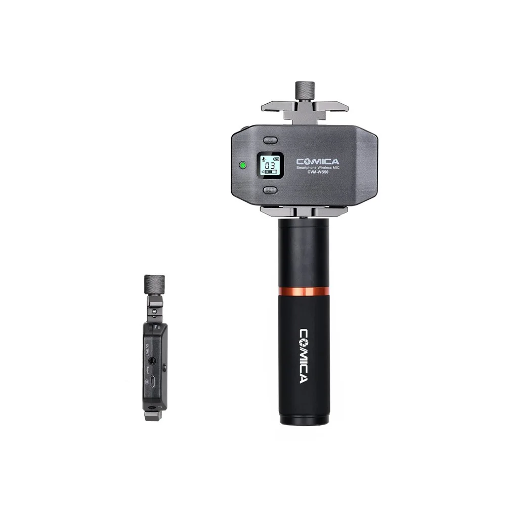 COMICA CVM-WS50H Multi-channels Smartphone Wireless Microphone with Hand-held Transmitter 6 Channels LCD Screen