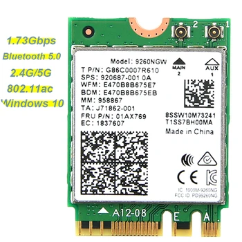 

9260NGW Portable Wireless Card Small Adapter Network Dual Band High Speed NGFF 1.73Gbps WIFI Low Latency For Laptop