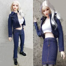 

1/6 Scale Female Cowboy Suit Jacket Vest Pants CJG-W030 Clothes Accessories Set for 12" TBL UD LD OB Action Figure Body In Stock