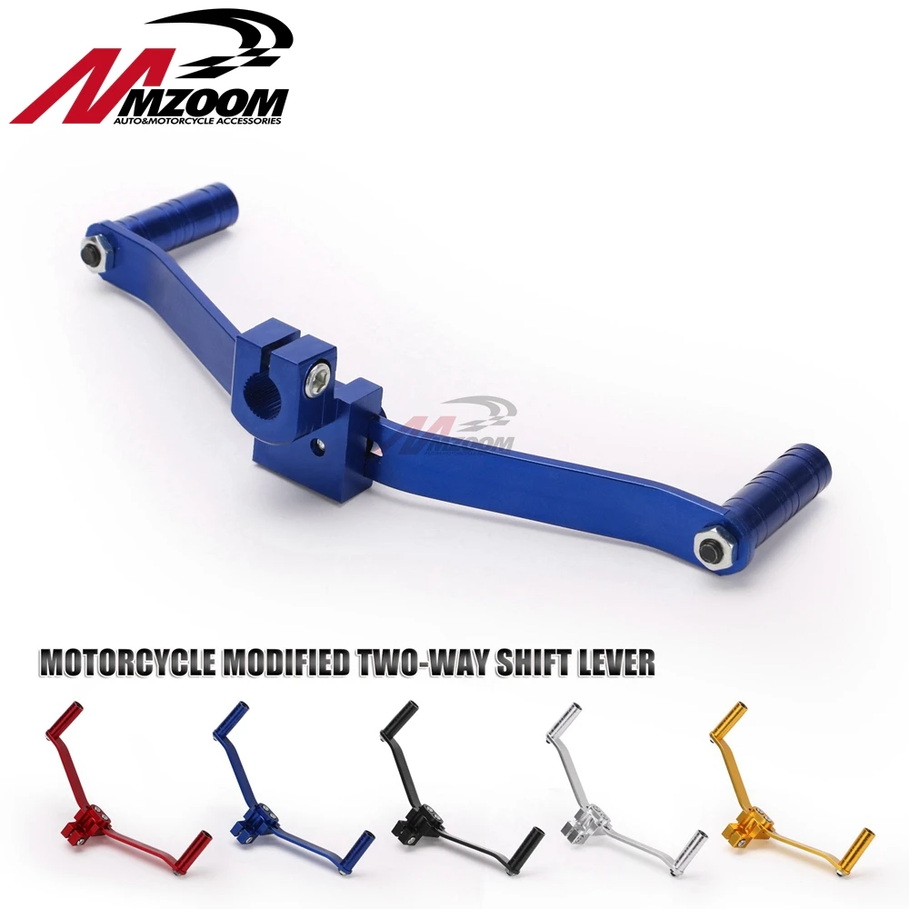 Gear Shift Lever for Motorcycle-Universal Motorbike Modification Accessory CNC Aluminum Alloy Gear Shift Lever Color : Blue