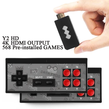 

4K HDMI Video Game Console Built in 568 Classic Games Mini Retro Console Wireless Controller HDMI Output Dual Players Arcade