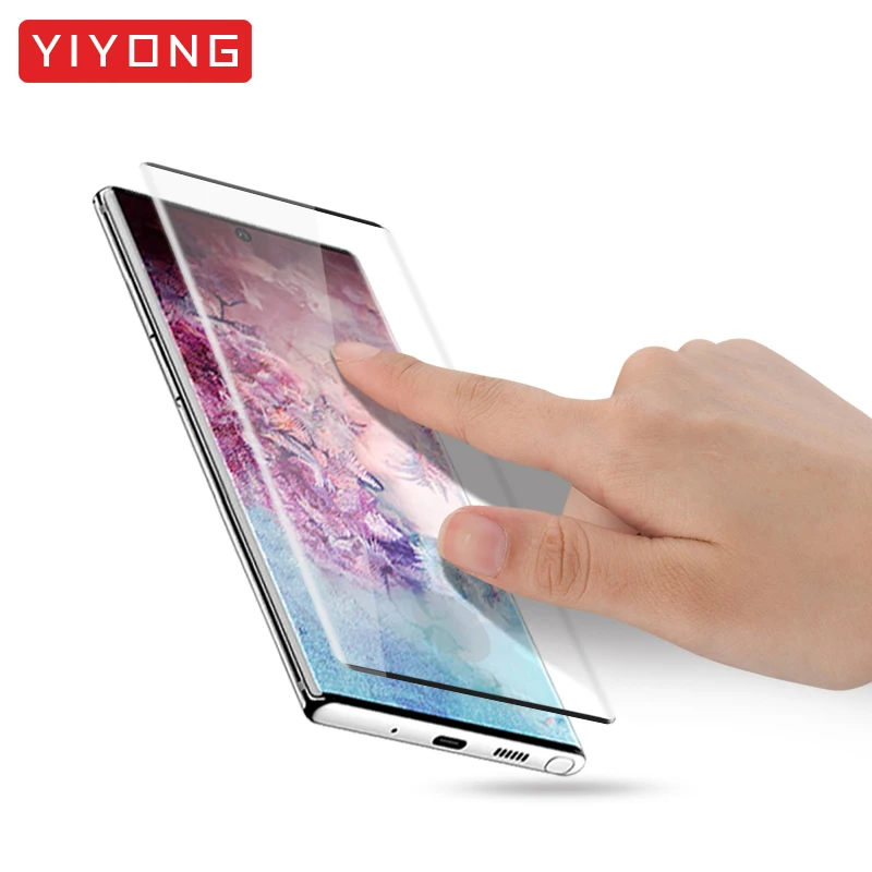 25 шт/лот YIYONG 3D Edge glass для samsung Galaxy Note 10 Plus закаленное стекло Защита экрана для samsung Note 10 9 S S10 glass