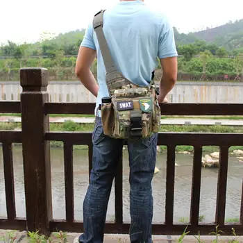 

Tactics Shopping Belt Bag Chest Pack Mobile Phone 800D Waterproof Oxford A03 Below 20L Money Satchel Shoulder Bags