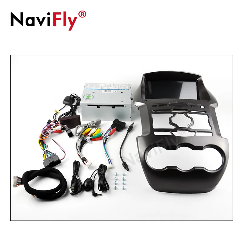 NaviFly 2 din Авто dvd-плеер Android 9,0 автомагнитола gps для Ford Ranger 2011- с Bluetooth HD сенсорным экраном Carplay DVR RDS