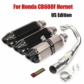 

Slip On CB600 Motorcycle Front Header Pipe Connecting Link Tube Aluminum Exhaust Tips Muffler Pipe For Honda CB600F Hornet