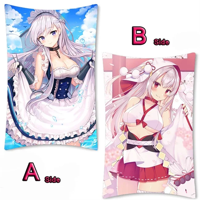 Аниме игра Azur Лейн USS Laffey прославленный Yuudachi Dakimakura длинная подушка для объятий Чехол Подушка для фанатов наволочка 35x55 см - Цвет: 18