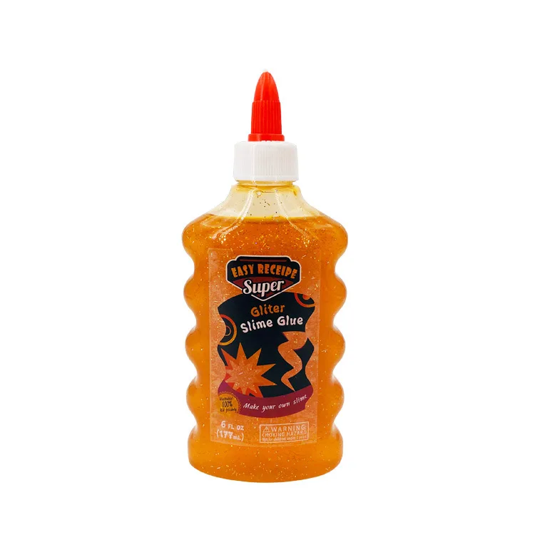 Diy Slyme набор Интеллект игрушка DIY блеск SLIME комплект - Цвет: orange