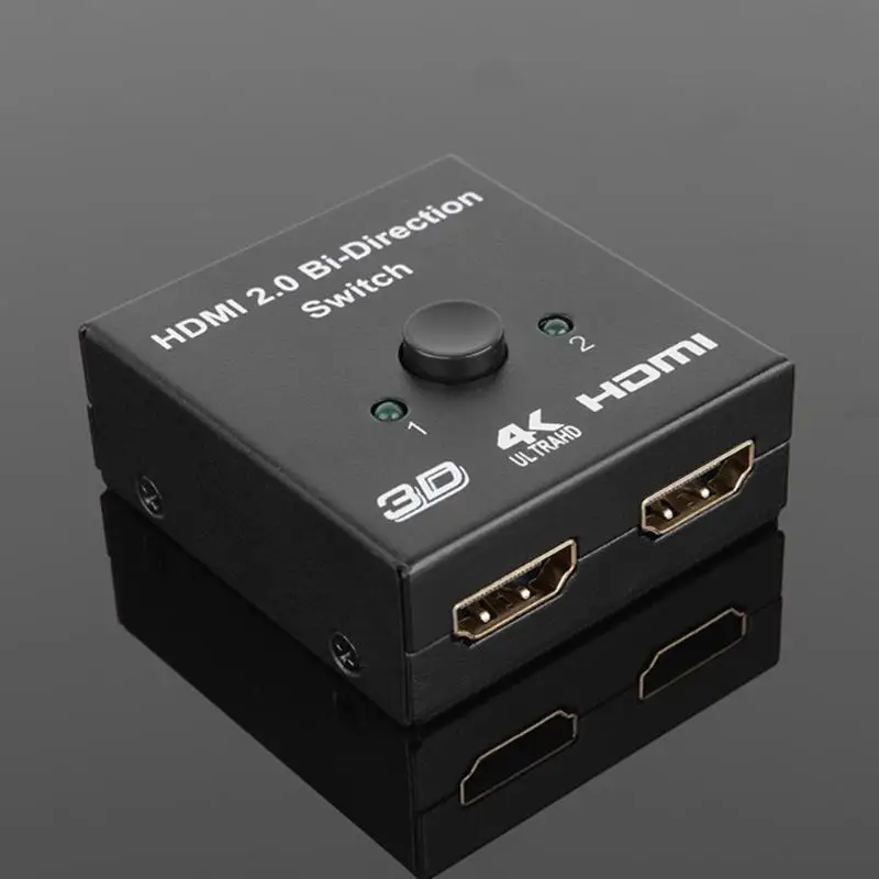 2 в 1 выход HDMI Сплиттер 4K HDMI двусторонний коммутатор для 4K HDR HDCP2.2 адаптер различные спецификации широкий диапазон использования