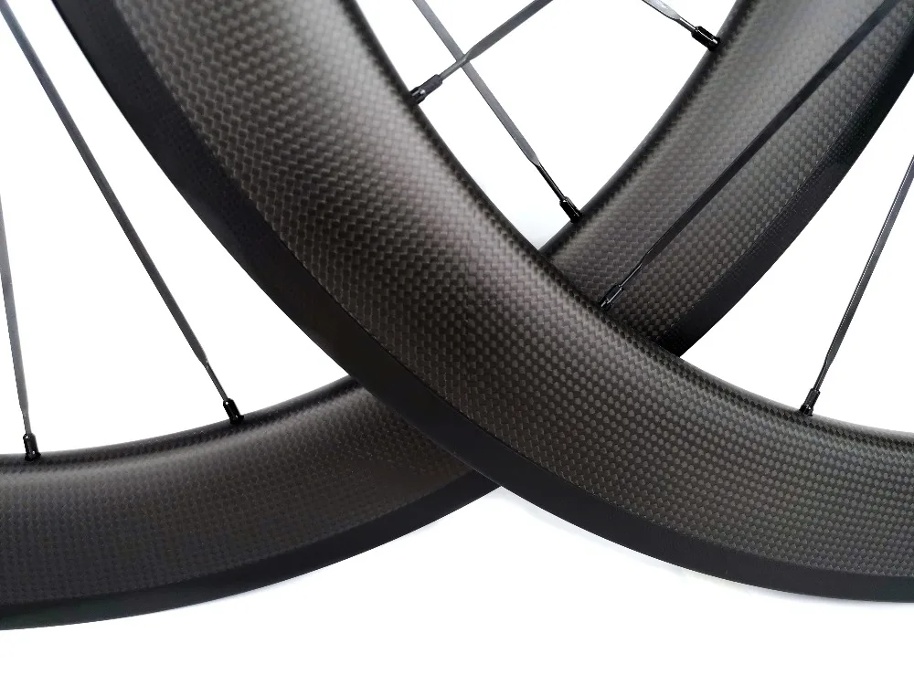 Freeshipping 700C 60mm depth Road carbon wheels 25mm width Road bike clincher/tubular carbon wheelset U-shape rim 3k matte