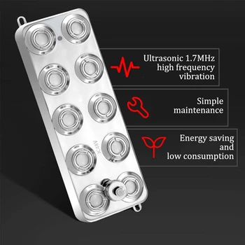 

Mist Maker Fogger 10 Head Ultrasonic Mist Humidifier for Industrial Scenic Hydroponics Garden Lawn Pond