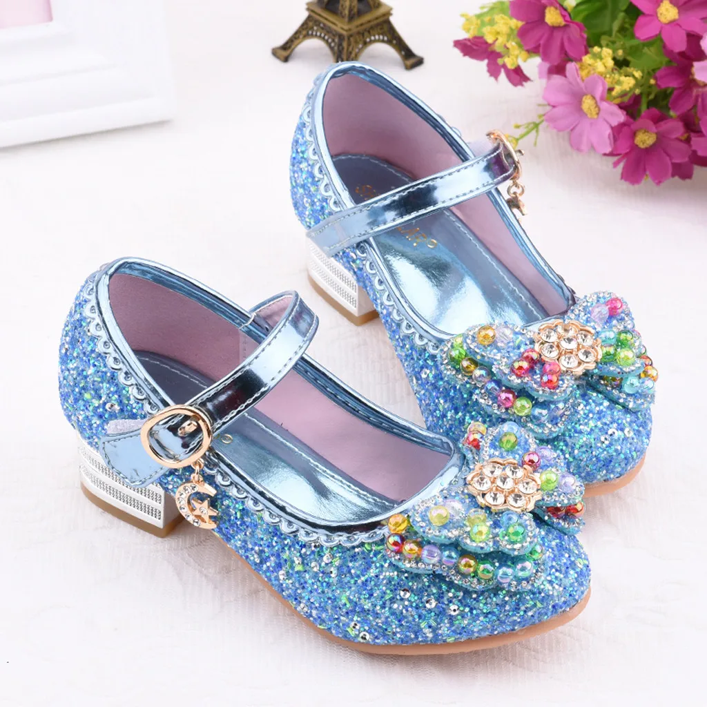 Детская обувь; Новинка года; Летняя детская обувь; обувь с бабочкой и кристаллами; модные сандалии для девочек; волшебная обувь для малышей; 25-35