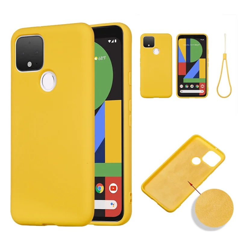 

For Google Pixel 5 XL Case fashion high quality soft Silicone shockproof protection Back Cover For Google Pixel 5 5 XL Cover